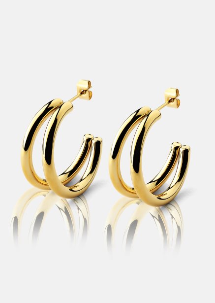 Ørering Dual - 18k Forgyldt