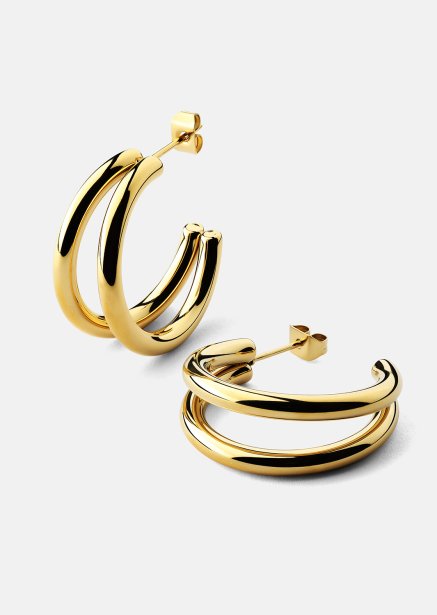 Ørering Dual - 18k Forgyldt