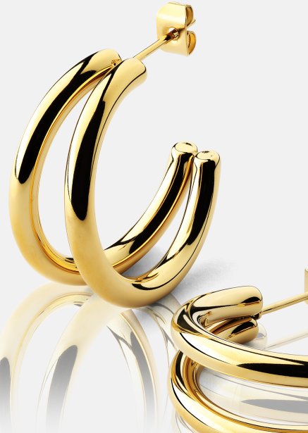 Ørering Dual - 18k Forgyldt