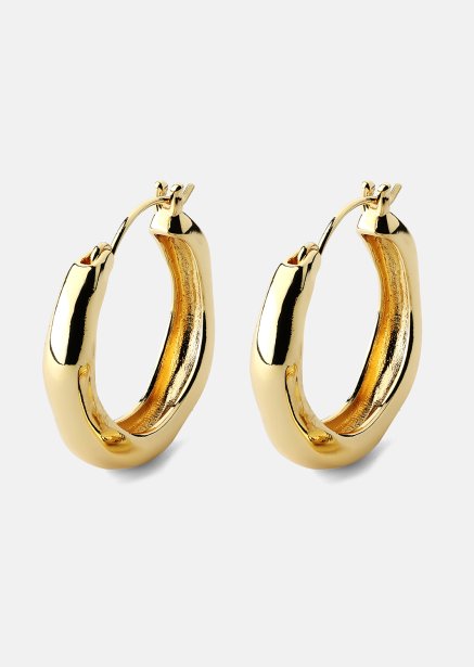 Ørering Mila Hoops - 18k Forgyldt