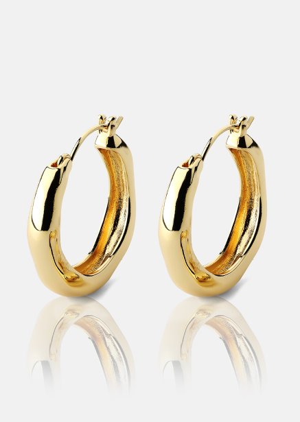 Ørering Mila Hoops - 18k Forgyldt