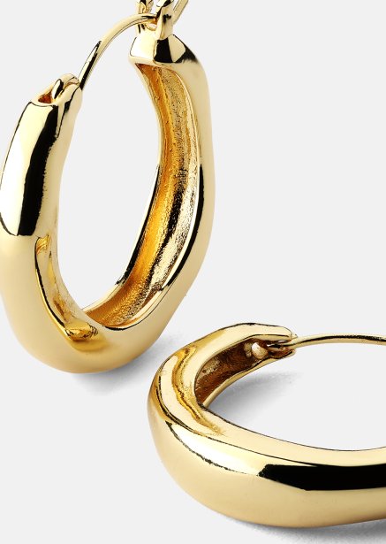 Ørering Mila Hoops - 18k Forgyldt