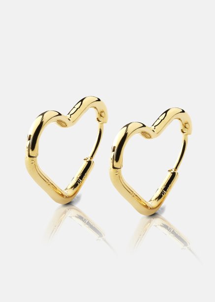 Ørering Heart's Embrace - 18k Forgyldt