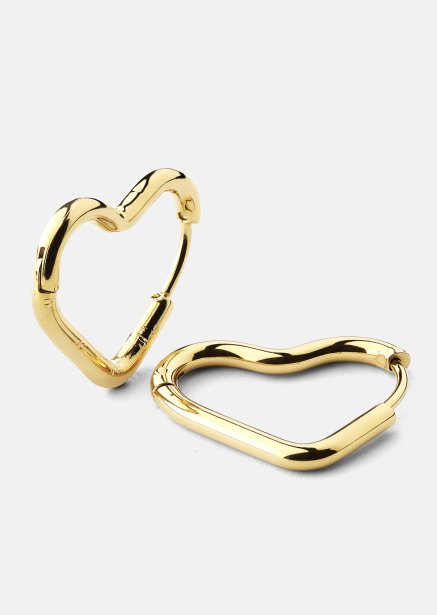 Ørering Heart's Embrace - 18k Forgyldt