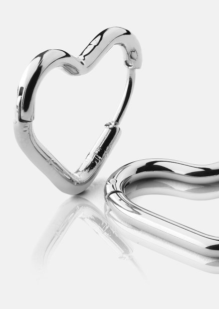 Ørering Heart's Embrace - Forsølvet