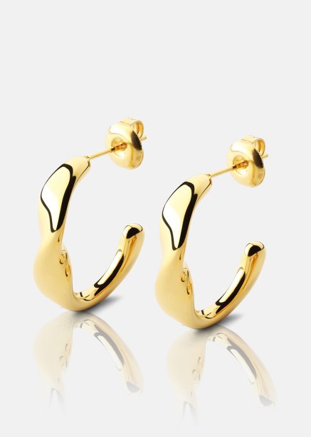 Ørering Flow Gleam - 18k Forgyldt
