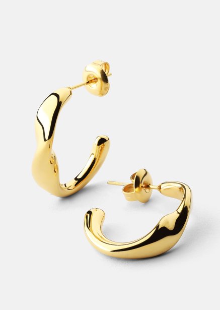 Ørering Flow Gleam - 18k Forgyldt