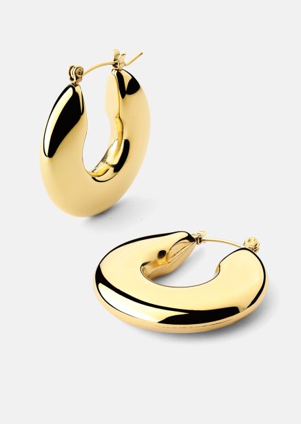 Ørering Luna Bold Hoops - 18k Forgyldt