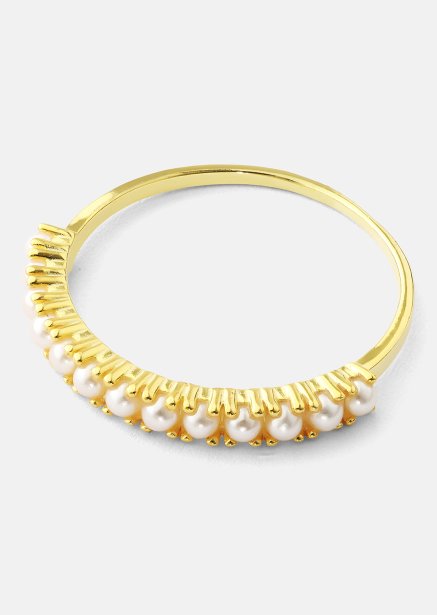 Golden Pearl Serenity Ring - 18k Forgyldt