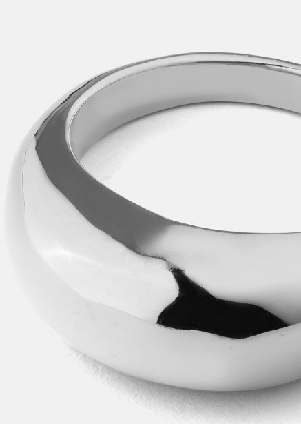 Golden Bold Ring - Forsølvet