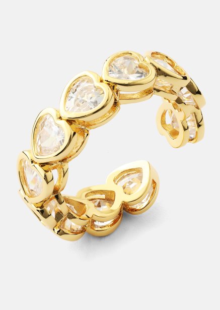 Ring Heartfelt Love - 18k Forgyldt