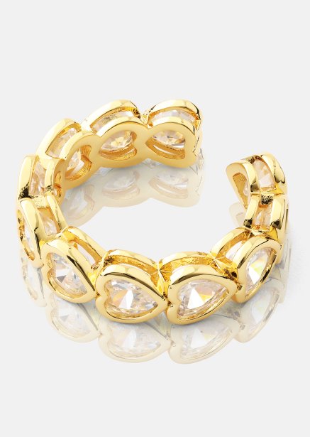 Ring Heartfelt Love - 18k Forgyldt
