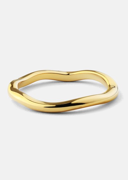 Ring Wave Gold - 18k guldbelagt
