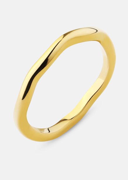 Ring Wave Gold - 18k guldbelagt