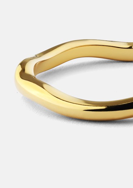 Ring Wave Gold - 18k guldbelagt