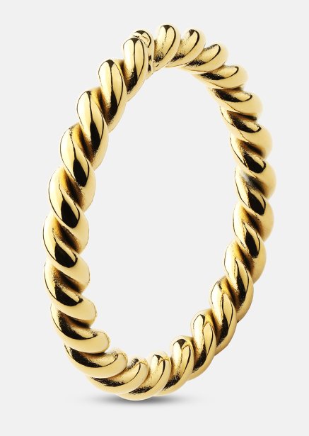 Ring Golden Twist - 18k guldbelagt