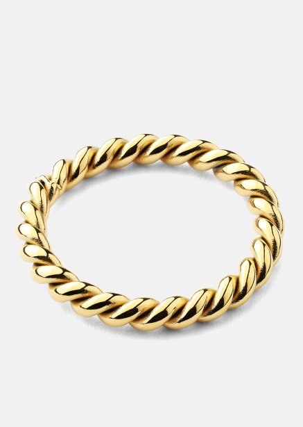 Ring Golden Twist - 18k guldbelagt
