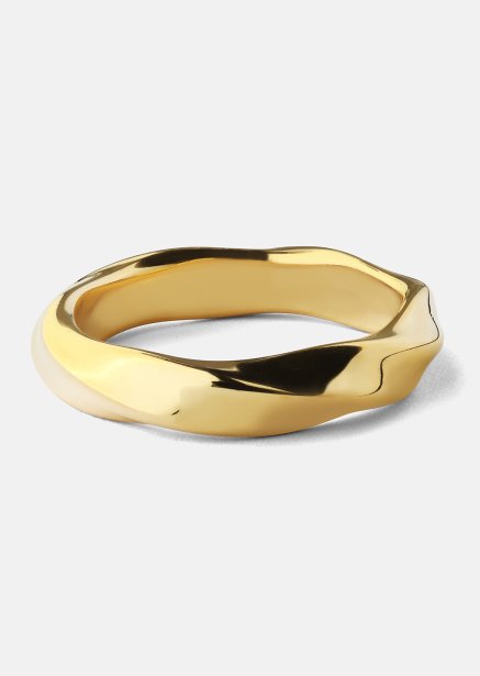Ring Swirl - 18k guldbelagt
