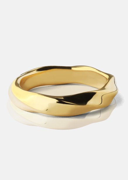 Ring Swirl - 18k guldbelagt