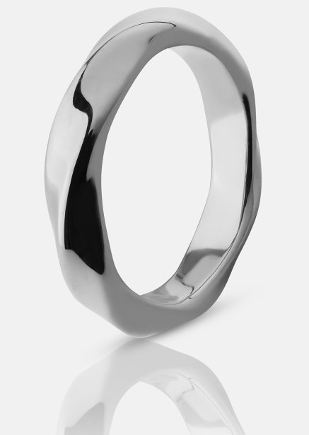 Ring Swirl - Forsølvet