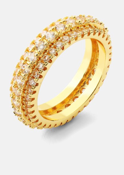 Ring Crystal Shimmer - 18k guldbelagt