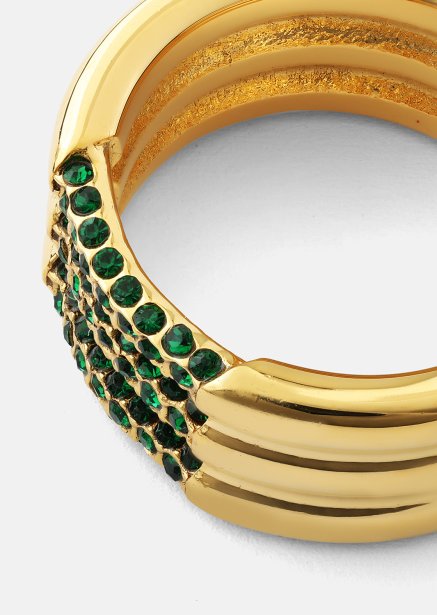 Ring Green Lumière - 18k guldbelagt