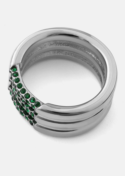 Ring Green Lumière - Forsølvet