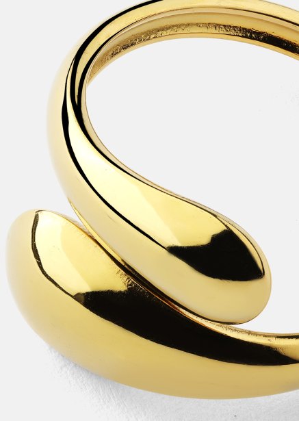 Ring Bold Drops - 18k guldbelagt