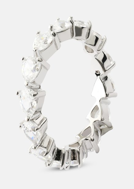 Bezel Glimmer Ring - Forsølvet