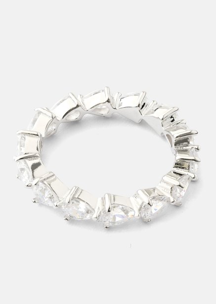 Bezel Glimmer Ring - Forsølvet