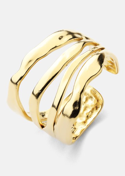 Ring Wave - 18k Forgyldt