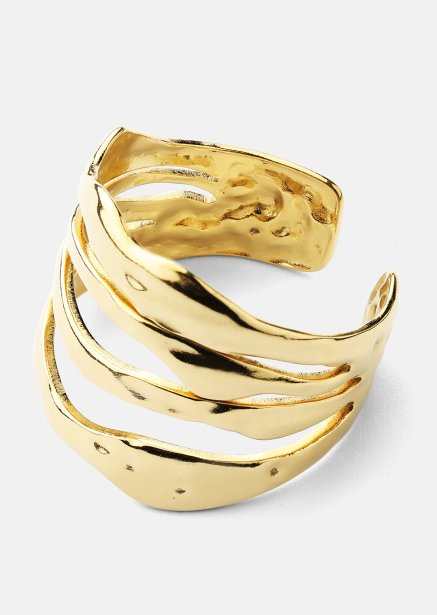 Ring Wave - 18k Forgyldt