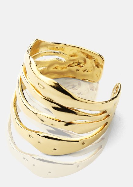 Ring Wave - 18k Forgyldt