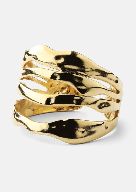 Ring Wave - 18k Forgyldt