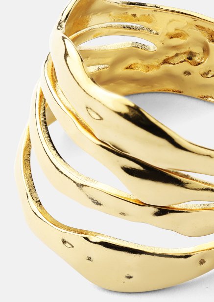 Ring Wave - 18k Forgyldt