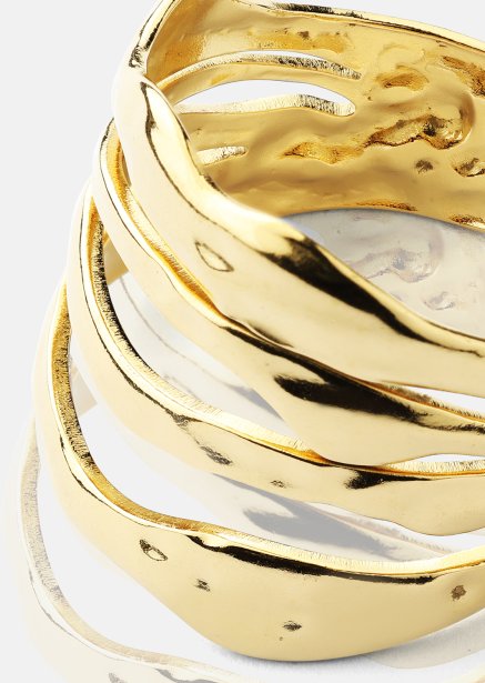 Ring Wave - 18k Forgyldt