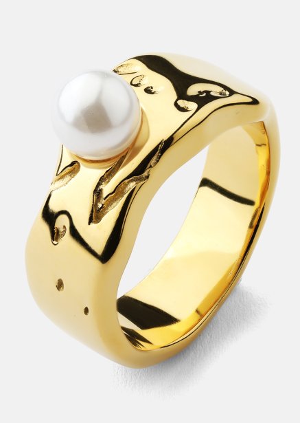 Ring Pearl Serenity - 18k Forgyldt
