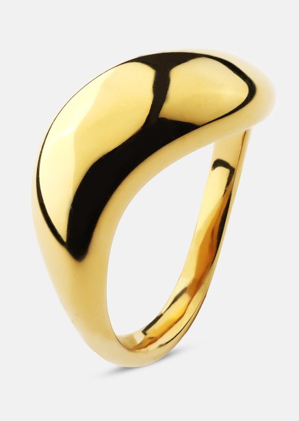 Ring Soft Curve - 18k Forgyldt