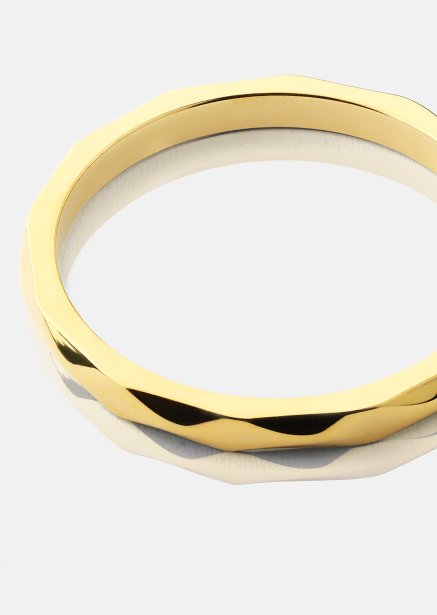 Ring Facet Gleam - 18k Forgyldt