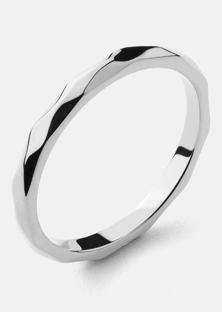 Ring Facet Gleam - Forsølvet