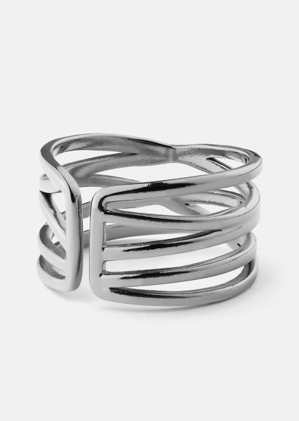 Ring Silver Maze - Forsølvet