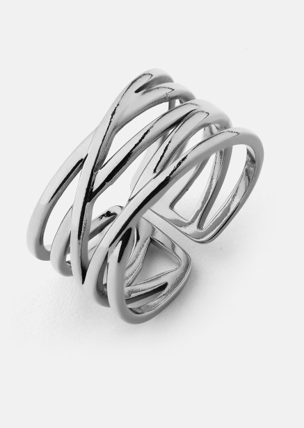 Ring Silver Maze - Forsølvet
