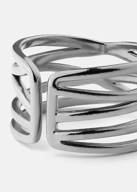 Ring Silver Maze - Forsølvet