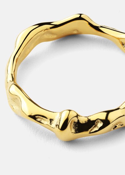Ondula Ring - 18k Forgyldt