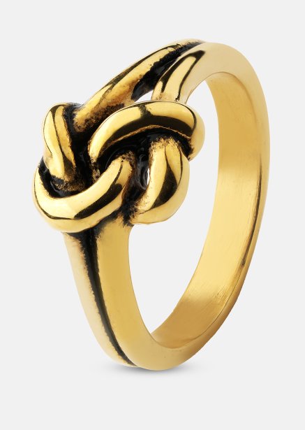 Ring Knot - 18k guldbelagt