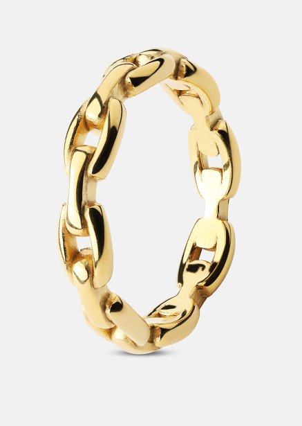 Ring Bold Chain - 18K Forgyldt