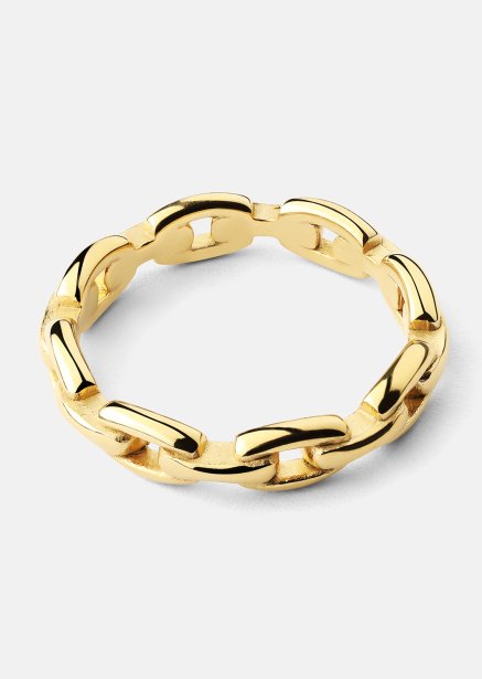 Ring Bold Chain - 18K Forgyldt