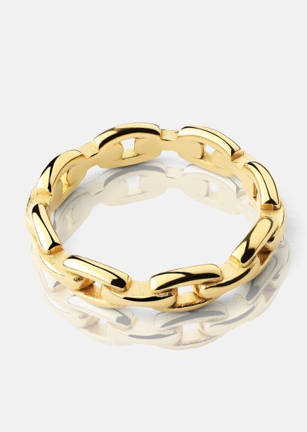 Ring Bold Chain - 18K Forgyldt