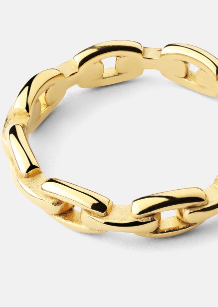 Ring Bold Chain - 18K Forgyldt