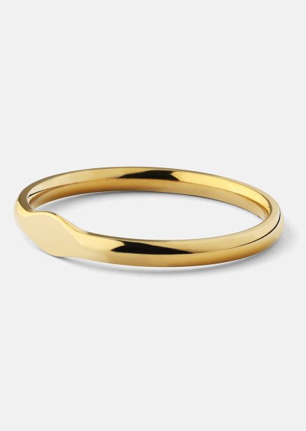 Initial Ring – 18k Forgyldt